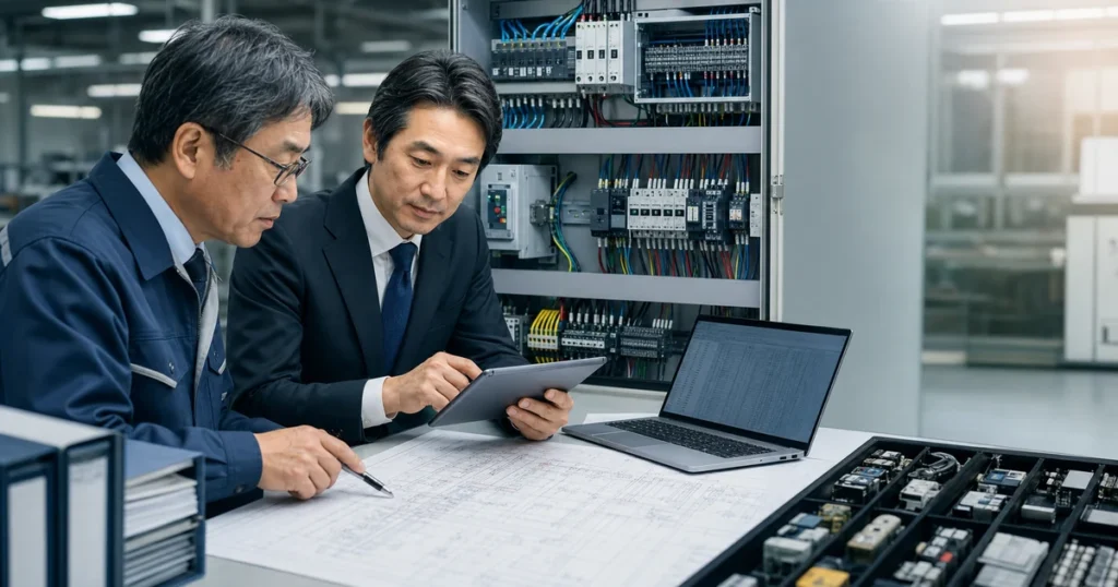 制御盤会社 企業価値を図面・部品表・PLCから評価する専門家と技術者